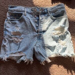 Lucky Brand Light Blue Distressed Denim Shorts